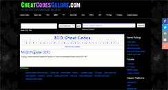 Desktop Screenshot of 3do.cheatcodesgalore.com